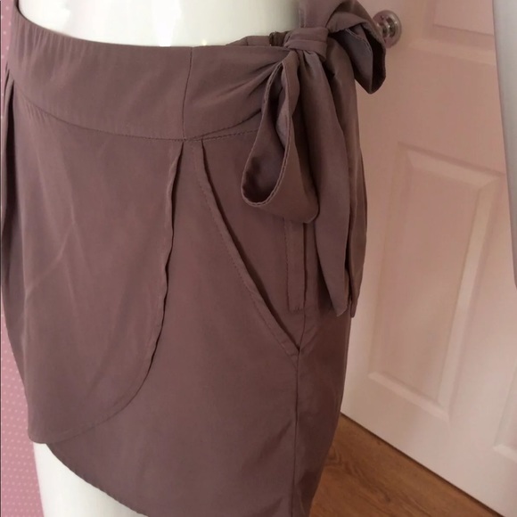 H & m wrap tie skirt purple Lilac 2 xs - Picture 9 of 10
